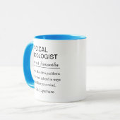 Gepersonaliseerde chirurgische oncoloog definitie mok (Voorkant links)