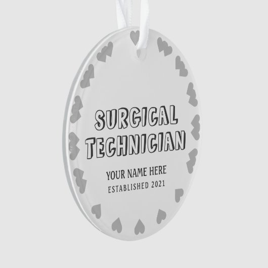 Gepersonaliseerde chirurgische technicus ornament (voorkant)