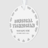 Gepersonaliseerde chirurgische technicus ornament (voorkant)
