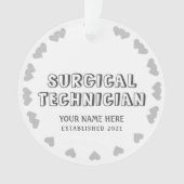 Gepersonaliseerde chirurgische technicus ornament (voorkant)