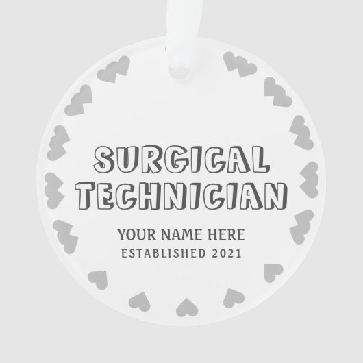 Gepersonaliseerde chirurgische technicus ornament (voorkant)