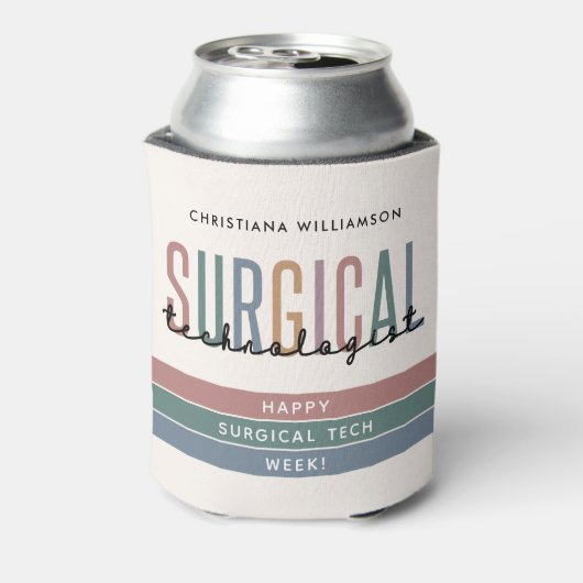 Gepersonaliseerde Chirurgische Technologist Week O Blikjeskoeler (Blikje Achterkant)