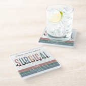 Gepersonaliseerde Chirurgische Technologist Week O Glazen Onderzetter (Schuin)