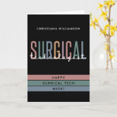 Gepersonaliseerde Chirurgische Technologist Week O Kaart (Gele Bloem)