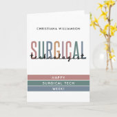 Gepersonaliseerde Chirurgische Technologist Week O Kaart (Gele Bloem)