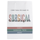 Gepersonaliseerde Chirurgische Technologist Week O Medium Cadeauzakje (Achterkant)