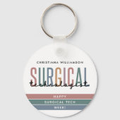 Gepersonaliseerde Chirurgische Technologist Week O Sleutelhanger (Voorkant)