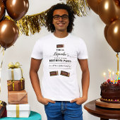 Gepersonaliseerde Chocolade Bar Verjaardag T-shirt