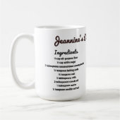 Gepersonaliseerde Chocolade Cake Recept Mok (Links)