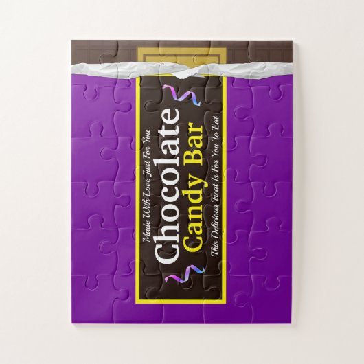 Gepersonaliseerde Chocolade Snoep Bar Jigsaw Puzze Legpuzzel (Verticaal)
