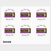Gepersonaliseerde Chocolade Snoep Bar Party Favor Ronde Sticker (Vel)