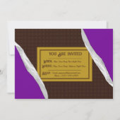 Gepersonaliseerde Chocolade Snoep Bar Party Kaart (Achterkant)