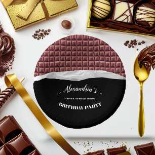 Gepersonaliseerde Chocolade Snoep Bar Party Papieren Kommen