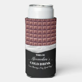 Gepersonaliseerde Chocolade Snoep Bar Party Seltzer Blikjeskoeler (Seltzer Achterkant)