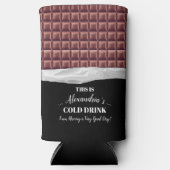 Gepersonaliseerde Chocolade Snoep Bar Party Seltzer Blikjeskoeler (Voorkant)