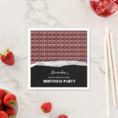 Gepersonaliseerde Chocolade Snoep Bar Party Servet (Insitu)
