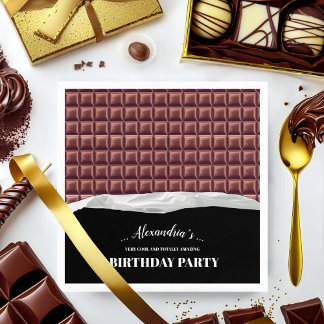 Gepersonaliseerde Chocolade Snoep Bar Party Servet