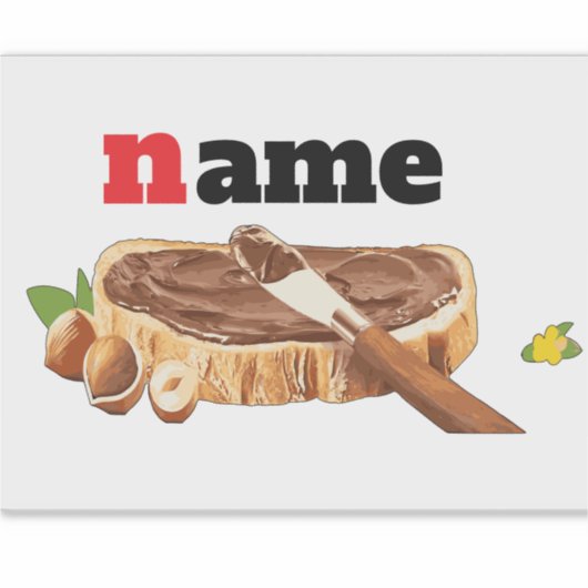 Gepersonaliseerde Chocolade Verspreid LABEL Grappi (Voorkant)