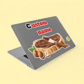 Gepersonaliseerde Chocolade Verspreid Vinyl Label 