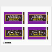 Gepersonaliseerde Chocolate Snoep Bar Rechthoekige Sticker (Vel)