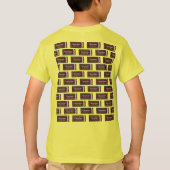 Gepersonaliseerde Chocolate Snoep Bar Verjaardag T-shirt (Achterkant)