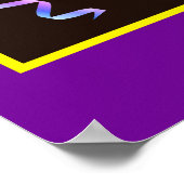 Gepersonaliseerde Chocolate Snoep Bar Verjaardagsb Poster (Hoek)