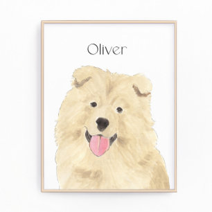 Gepersonaliseerde Chow hondenkunst Foto Afdruk