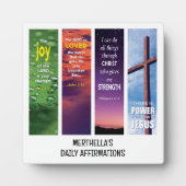 Gepersonaliseerde Christelijke BIJBELBEVESTIGINGEN Fotoplaat (Voorkant)