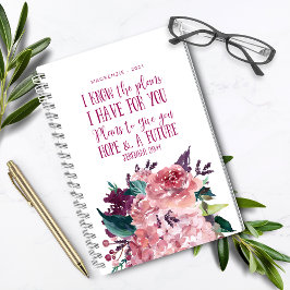 Gepersonaliseerde Christelijke Bijbelvers Bloemen Planner