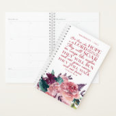 Gepersonaliseerde Christelijke Bijbelvers Roze Blo Planner (Display)