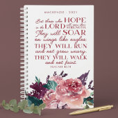 Gepersonaliseerde Christelijke Bijbelvers Roze Blo Planner