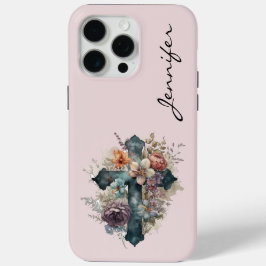 Gepersonaliseerde Christelijke Cross iPhone Telefo iPhone 15 Pro Max Hoesje