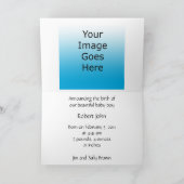 Gepersonaliseerde Christelijke geboorteaankondigin Aankondiging (Binnen)