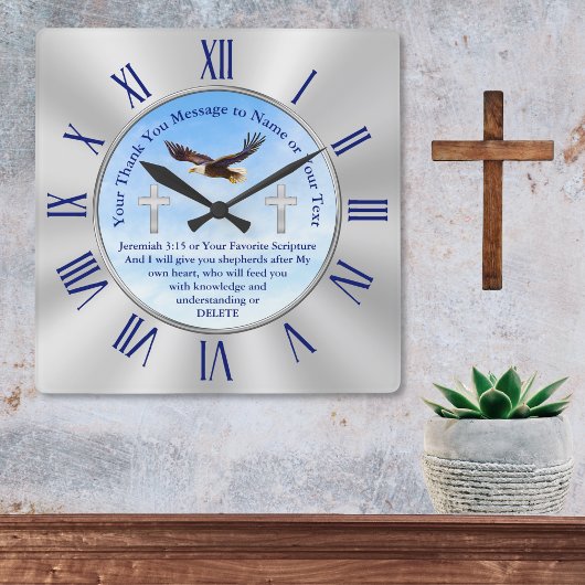 Gepersonaliseerde Christelijke geschenken voor Pas Vierkante Klok