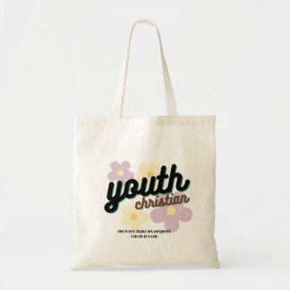 Gepersonaliseerde Christelijke Jeugd Bloem Canvas  Tote Bag