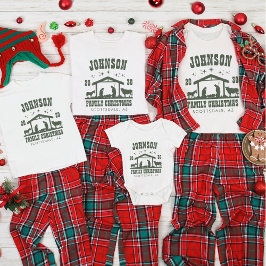 Gepersonaliseerde Christelijke kerststal T-shirt