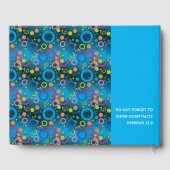 Gepersonaliseerde Christelijke scripts - BLUE Circ Gastenboek (Achterkant)