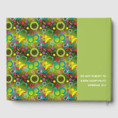 Gepersonaliseerde Christelijke scripts met GREEN c Gastenboek (Achterkant)