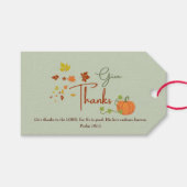 Gepersonaliseerde Christelijke Thanksgiving trakta Cadeaulabel (Voorkant (Horizontaal))