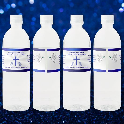 Gepersonaliseerde, Christelijke waterfles Stickers