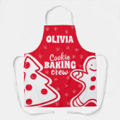Gepersonaliseerde Christmas Cookie Baking Schort (Voorkant)