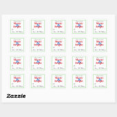 Gepersonaliseerde Christmas Gift Label Stickers (Vel)