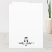 Gepersonaliseerde Christmas House Kaart (Achterkant)