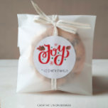 Gepersonaliseerde Christmas Joy Gift Label Naam<br><div class="desc">Verspreid wat vakantiejuichen met dit feestelijke kerstontwerp. Gebruik het jaar na jaar!</div>