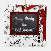 Gepersonaliseerde Christmas Pet Thema Ornament (Achterkant)