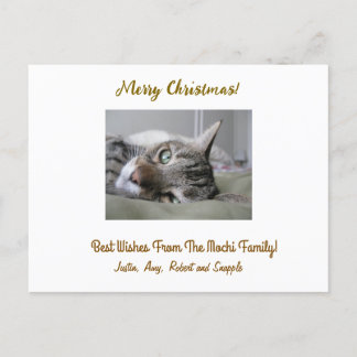Gepersonaliseerde Christmas Post Kaart met foto