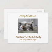 Gepersonaliseerde Christmas Post Kaart met foto (Voorkant / Achterkant)