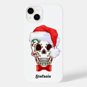 Gepersonaliseerde Christmas Sugar Skull Pet Case-Mate iPhone 14 Plus Hoesje