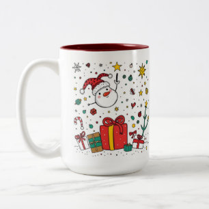gepersonaliseerde Christmas Two tone mok