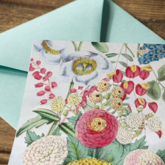 Gepersonaliseerde Chrysanthemum Poppy Lila Briefkaart
